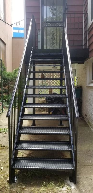 welded metal stair fabrication|custom metal stairs near me.